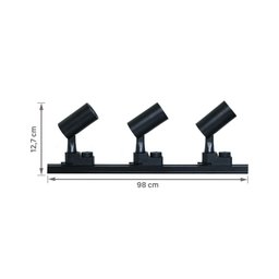 Kit Spot Led para Trilho Preto Luz Neutra Bivolt 6w Inspire - 2