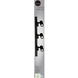 Kit Spot Led para Trilho Preto Luz Neutra Bivolt 6w Inspire - 5