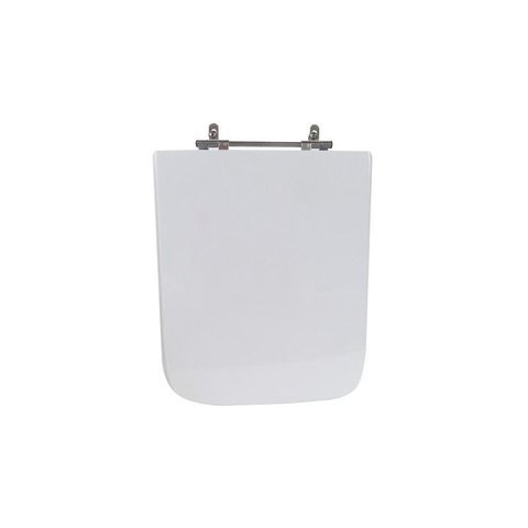 Assento Sanitário Poliéster para Louça Incepa Square - Cinza Platina - Cód 48 - Ferragem Aço Inox Co