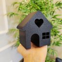 Ver imagem 1 de Casa Coração Decorativa /estatueta Casinha- Toque 3d