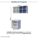 Ver imagem 4 de Lavanderia Planejada 3 Peças 1 Aéreo 1 Balcão com Tampo 1 Nicho 80cm Marselha CabeCasa MadeiraOriginals Azul/Sereno