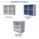 Ver imagem 6 de Lavanderia Planejada 3 Peças 1 Aéreo 1 Balcão com Tampo 1 Nicho 80cm Marselha CabeCasa MadeiraOriginals Azul/Sereno