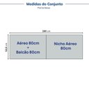 Ver imagem 5 de Lavanderia Modulada 3 Peças 1 Aéreo 1 Balcão 1 Nicho 80cm com Tampo Marselha Cabecasa Madeiraoriginals