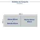 Ver imagem 5 de Lavanderia Planejada 3 Peças 1 Aéreo 1 Balcão com Tampo 1 Nicho 80cm Marselha CabeCasa MadeiraOriginals Azul/Sereno