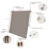 Toldo Cortina Bege c/ visor - 2,90m x 3,00m - kit completo - 4