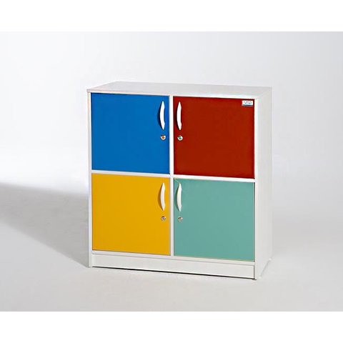 Armário 4 Portas Coloridas
