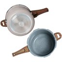 Ver imagem 3 de Panela de Pressão Antiaderente Indução Revestimento Cerâmico 4,2l Matera Bege - Vista Home