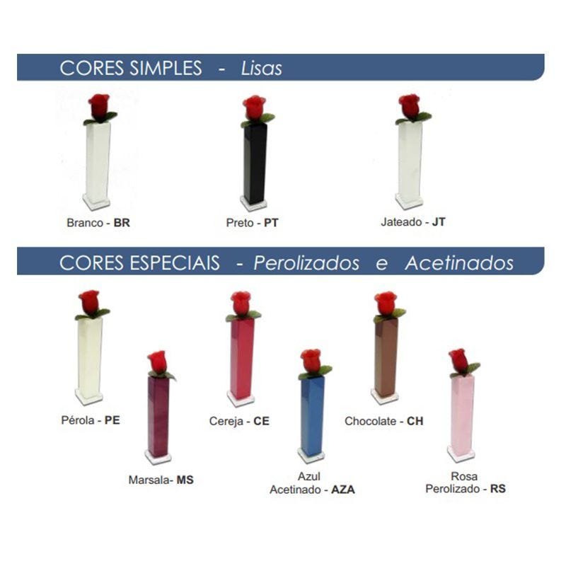 Kit Potes em Acrílicos 5 Peças Sem Strass Decor - Cereja - 2