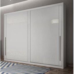 Guarda Roupa Casal 100% Mdf 2 Portas 8 Gavetas - Orion-branco - Móveis Novo Horizonte - 2