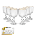 Ver imagem 1 de Conjunto 6 Taças de Vidro Stripe Clear - 280ml Class Home