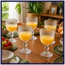 Ver imagem 4 de Conjunto 6 Taças de Vidro Stripe Clear - 280ml Class Home