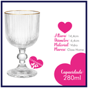 Ver imagem 2 de Conjunto 6 Taças de Vidro Stripe Clear - 280ml Class Home