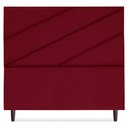 Ver imagem 5 de Cabeceira Queen 160 Cm com Frame Cristal Suede Vinho Artte