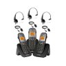 Kit Telefone sem Fio 2 Ramais TS 5123 e 3 Headset Intelbras - 1