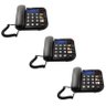 Kit 3 Telefone com Fio Tok Fácil Id Intelbras Id Chamadas - 1