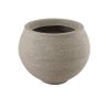 Vaso Plastico Redondo Texturado 32x19x29 Cimento - 1