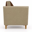Ver imagem 3 de Kit 2 Poltronas Aviv para Sala Escritório Recepção Linho Premium Easy Clean Corino Premium Luxo