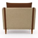 Ver imagem 5 de Kit 2 Poltronas Aviv para Sala Escritório Recepção Linho Premium Easy Clean Corino Premium Luxo