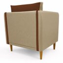 Ver imagem 4 de Kit 2 Poltronas Aviv para Sala Escritório Recepção Linho Premium Easy Clean Corino Premium Luxo
