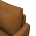 Ver imagem 7 de Kit 2 Poltronas Decorativas Paloma Sala de Estar Pés em Aço Couro Caramelo Manchado G88 - Gran Belo