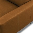 Ver mais imagens de Kit 2 Poltronas Decorativas Paloma Sala de Estar Pés em Aço Couro Caramelo Manchado G88 - Gran Belo