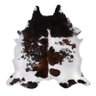 Tapete Pele Couro de Boi Natural - Preto, Branco e Marrom - 1