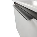 Ver imagem 7 de Conjunto Gabinete Armário Balcão Suspenso com Pia Branca e Quadro de Espelho Compacto para