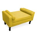 Ver imagem 3 de Kit Cabeceira Mirage + Calçadeira Baú Felix Solteiro 100cm Suede - Ecotec Decor:Amarelo