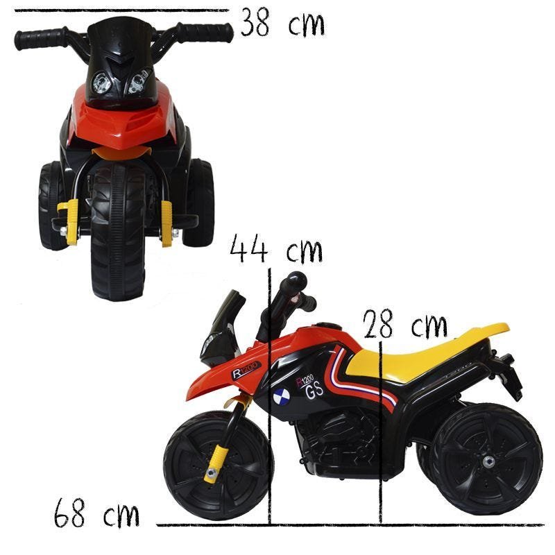 Moto Elétrica Infantil Masculina Spider 6 V - Biemme - Isas Brinquedos e  Bikes