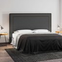 Ver imagem 2 de Cabeceira Cama Box Casal King 195cm Mali P02 Linho Chumbo - Mpozenato