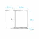 Ver imagem 6 de Espelho para Banheiro com Armário Delta - Vai Montado - Preto