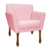 Kit 2 Poltrona Confortável Para Salão De Beleza Rosa Claro - 3
