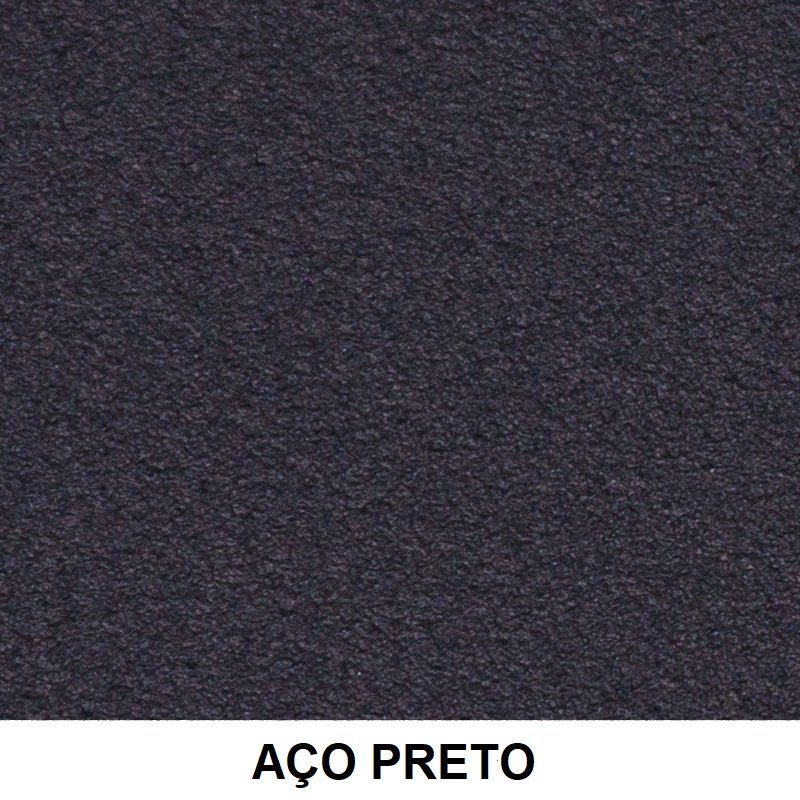 Banqueta Alabama em Estofado Várias Cores Base Aço Preto Tam G - Datelli Design - 2