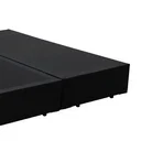 Ver imagem 2 de Cama Box Casal Bipartido Principe Das Camas Sintético Preto 138x188x40