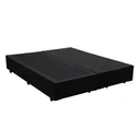 Ver imagem 1 de Cama Box Casal Bipartido Principe Das Camas Sintético Preto 138x188x40