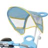 Triciclo Motoca Infantil Passeio com Empurrador Pedal Luz Som Capota Importway BW-003 - AZUL - 5