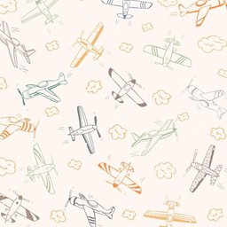 Papel de Parede Infantil Avião Quarto Menino Lavável N3938 - 1