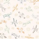 Ver imagem 1 de Papel de Parede Infantil Avião Quarto Menino Lavável N3938