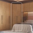 Ver imagem 2 de Guarda Roupa Modulado de Canto Closet Elegance Marrom/Angelin