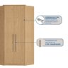 Guarda Roupa Modulado de Canto Closet Elegance - 9