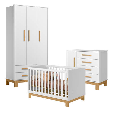 Jogo Theo Infantil Branco Acetinado