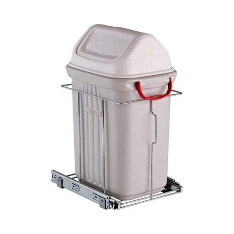 Lixeira Cromado com Corrediça Telescópica 240x500x340 Mm 6050 Masutti Copat