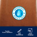 Ver imagem 4 de Kit 02 Cadeiras Sala de Jantar Lavínia Estofada Base Champagne Couríssimo Amarula - Abmaza