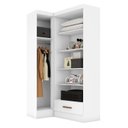 Ver imagem 6 de Closet Modulado de Canto 3 Peças 2 Gavetas Smart Plus Espresso Moveis