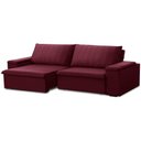 Ver imagem 2 de Sofá 3 Lugares Retrátil Reclinável para Sala 245cm Malfati F04 Veludo Vermelho - Lyam Decor