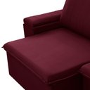 Ver imagem 5 de Sofá 3 Lugares Retrátil Reclinável para Sala 245cm Malfati F04 Veludo Vermelho - Lyam Decor