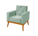 Ver imagem 2 de Poltrona Florença Decorativa em Veludo Premium:Acqua