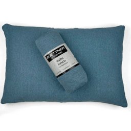 Jogo de Cama Buettner Solteiro Rolinho Linha Mescla Azul - 1