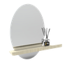 Espelho Decorativo Shelf Pinus 60x40 Oval - 4
