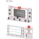 Ver imagem 4 de Painel Tv 65" Com Espelho Nairóbi Plus Multimóveis V3149 Branco Branco